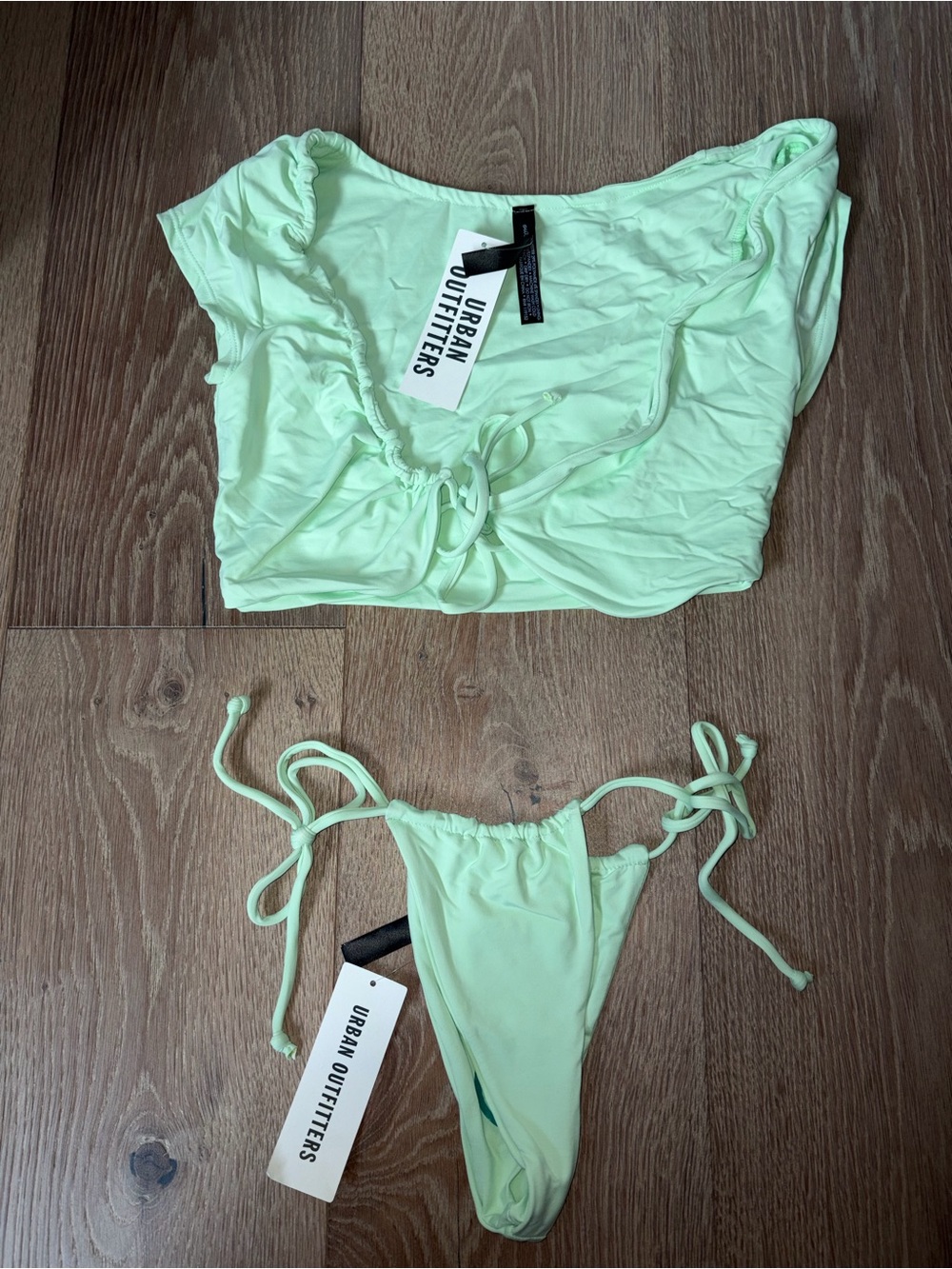 Brand new Urban Outfitters Mint Green Bikini Set small with tags